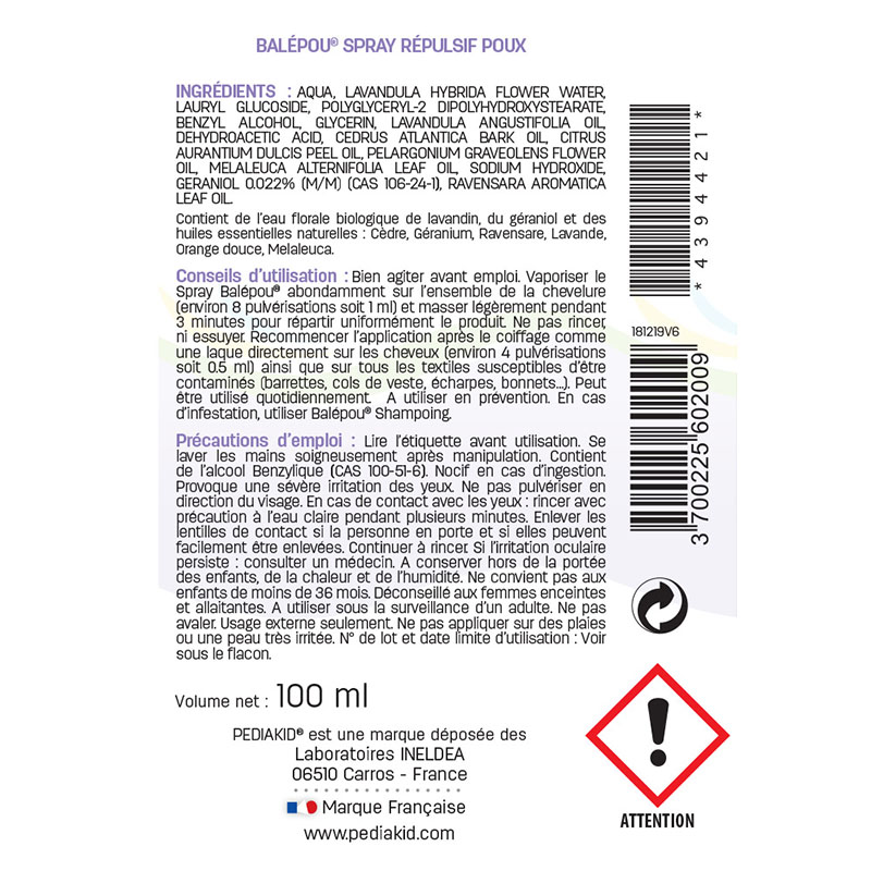 PEDIAKID® BALEPOU SPRAY PEDIAKID® BALEPOU SPRAY