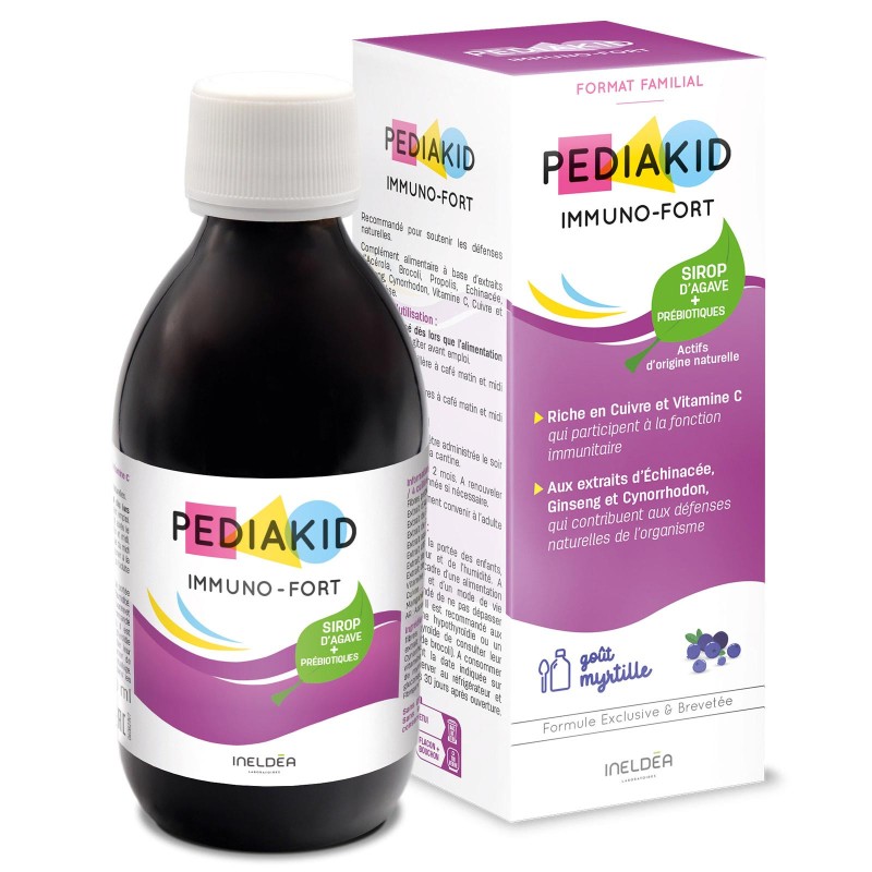 Pediakid® Immunofort - Sirop d'agave et prébiotiques 250ml Pediakid® Immunofort - Sirop d'agave et prébiotiques 250ml