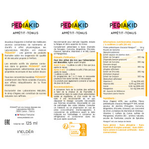 PEDIAKID® APPETIT-TONUS - Favours a better appetite