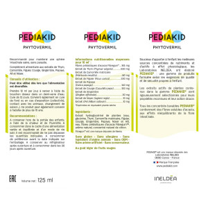 PEDIAKID® Phytovermil - Ingrédients
