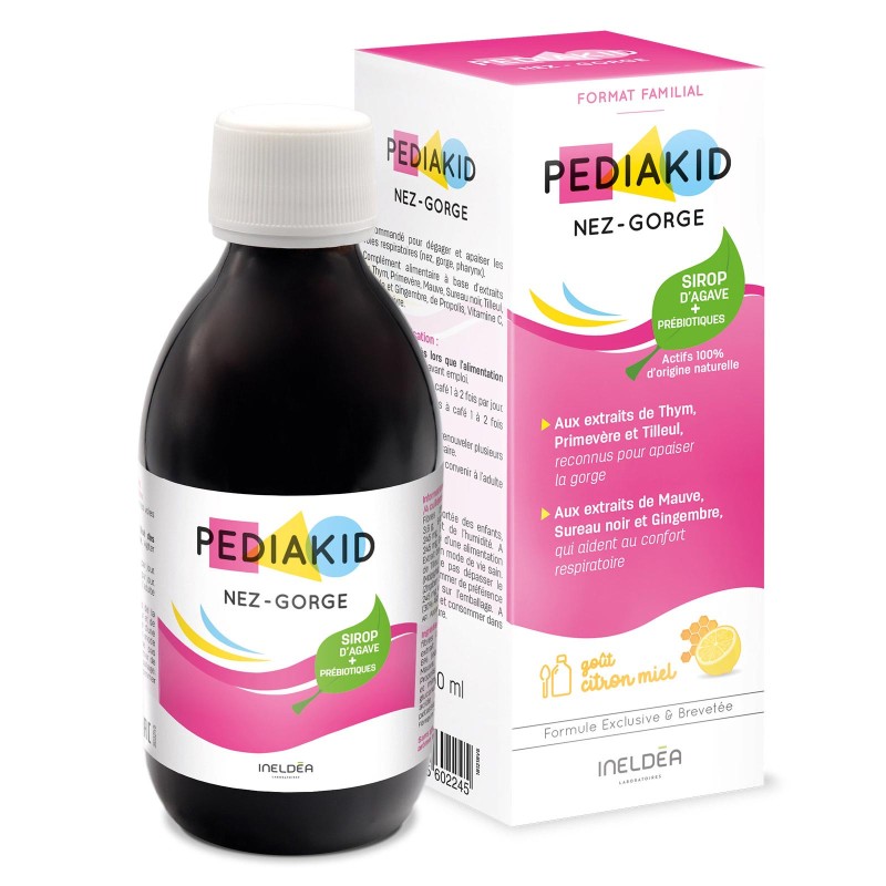 Pédiakid- Nez et gorge - Complément enfant 250 ml Pédiakid- Nez et gorge - Complément enfant 250 ml