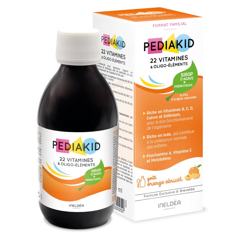 PEDIAKID® 22 Vitamines et Oligo-éléments - Enhances nutrients intake PEDIAKID® 22 Vitamines et Oligo-éléments - Enhances nutrients intake