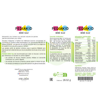 PEDIAKID® BEBE GAZ - For better intestinal comfort PEDIAKID® BEBE GAZ - For better intestinal comfort