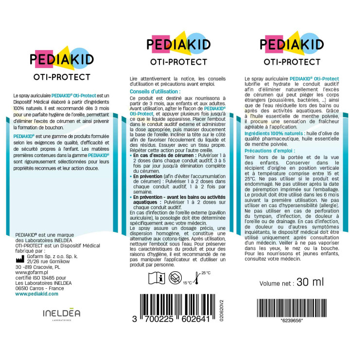 PEDIAKID® OTI-PROTECT - Ear cleaning product