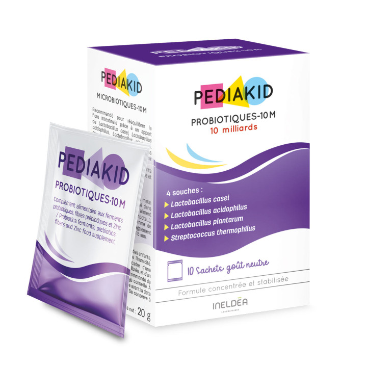 PEDIAKID® PROBIOTIQUES 10M - Brings balance to the intestinal flora