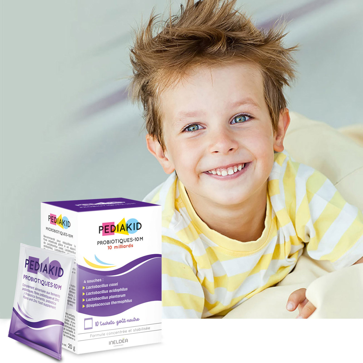 PEDIAKID® PROBIOTIQUES 10M - Brings balance to the intestinal flora