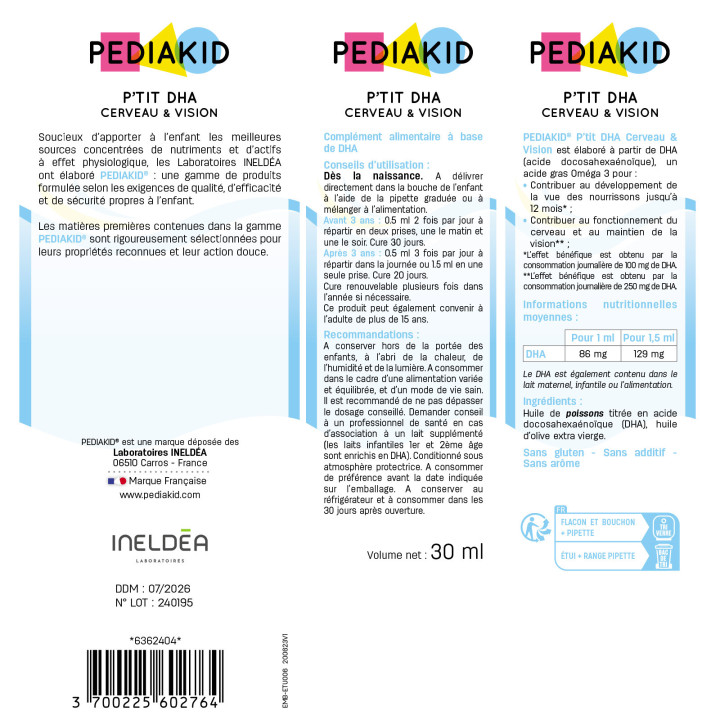 P’TIT DHA Cerveau & Vision