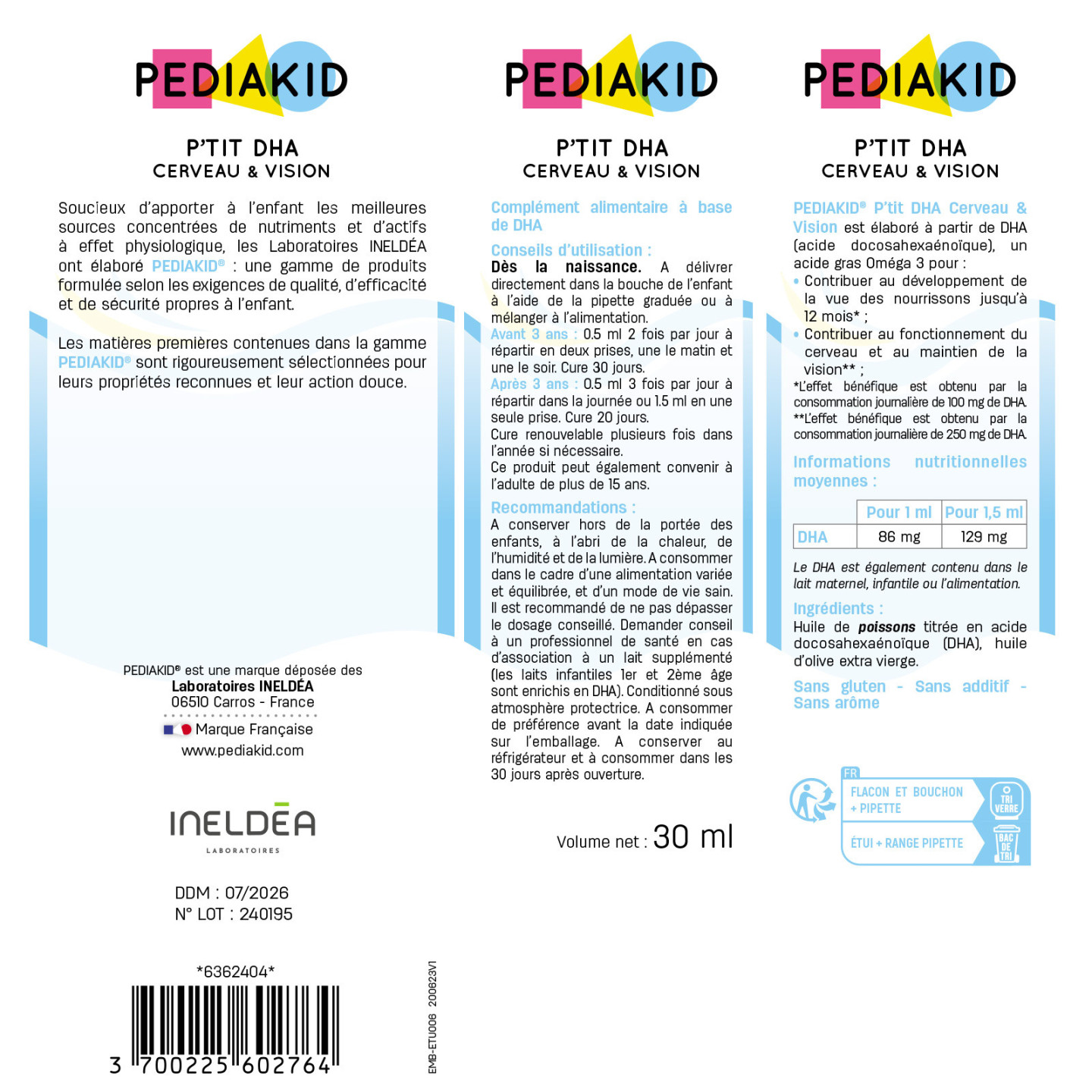 P’TIT DHA Cerveau & Vision