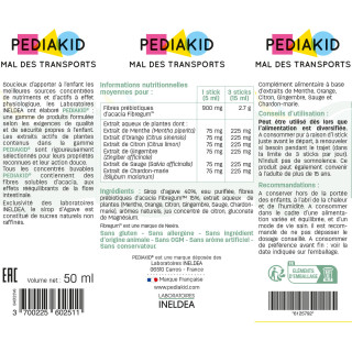 PEDIAKID®  Mal des transports : Liquid stick format