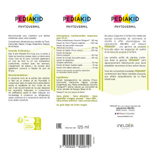 PEDIAKID® Phytovermil - Helps keep a healthy intestinal environment PEDIAKID® Phytovermil - Helps keep a healthy intestinal environment