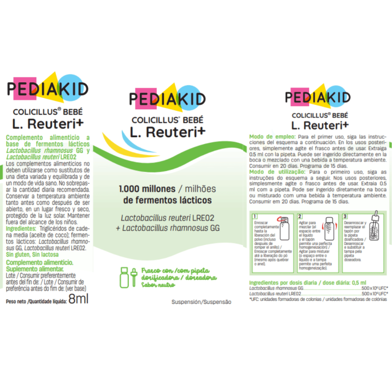 PEDIAKID® Colicillus® Bébé L. Reuteri+ - Limite les contractions abdominales