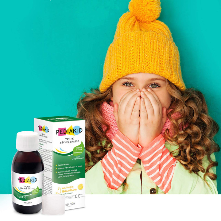 PEDIAKID® Toux Sèche & Grasse: Helps soothe cough and sore throat