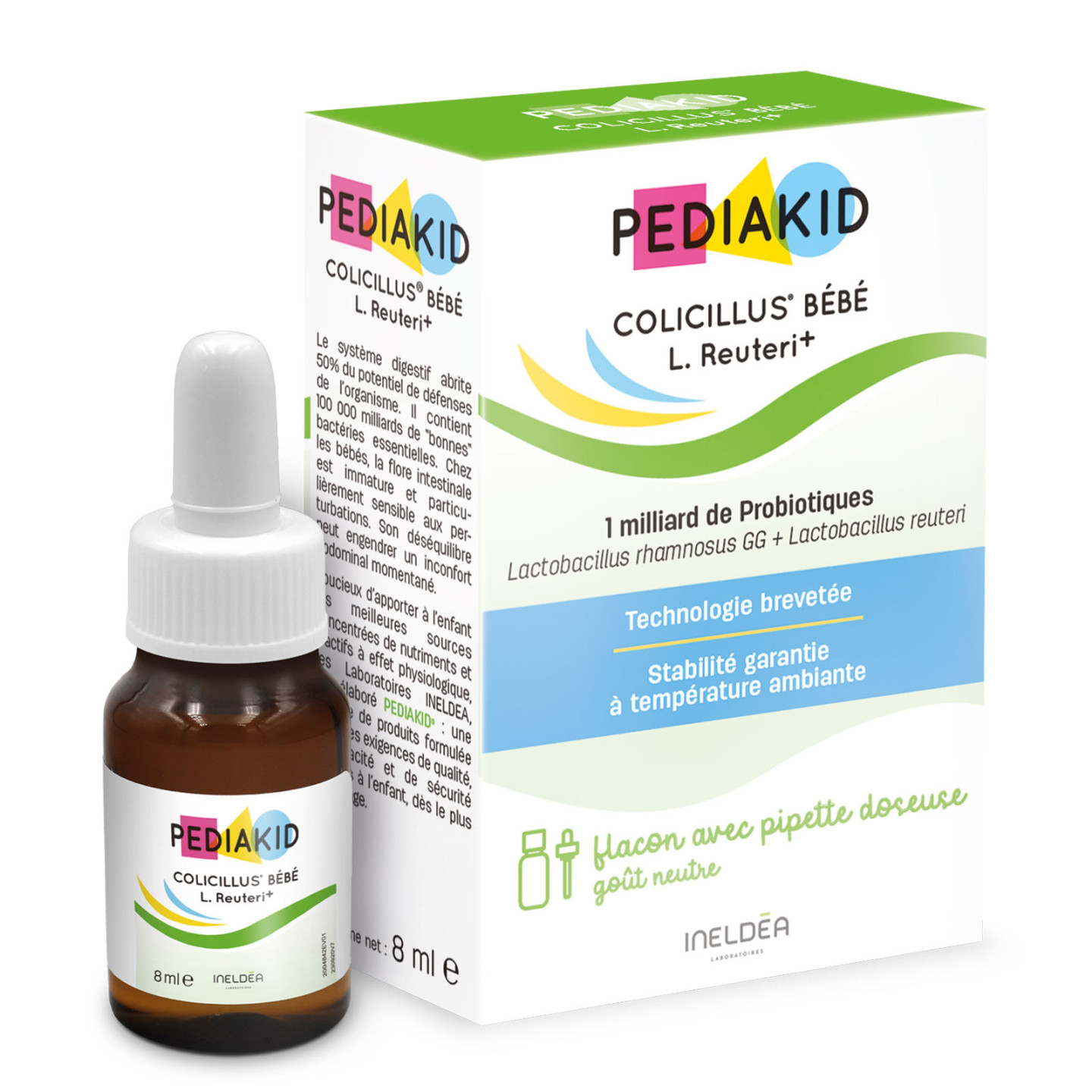 PEDIAKID® Colicillus® Bébé L. Reuteri+ - Helps reduce abdominal cramps