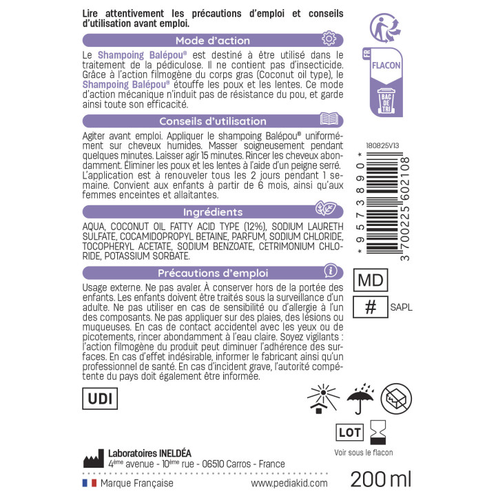 PEDIAKID® BALEPOU SHAMPOING