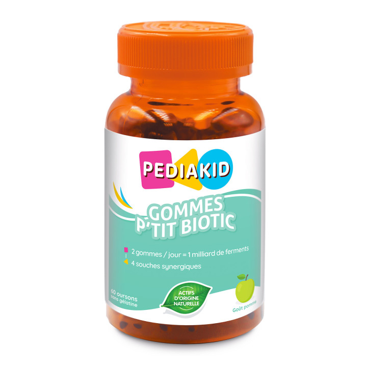 PEDIAKID® Gommes P'tit Biotic - Contribue à soutenir flore intestinale