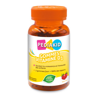 PEDIAKID® Gommes Vitamine D3 - Optimise les apports en Vitamine D
