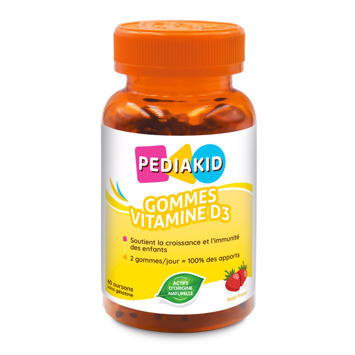PEDIAKID® Gommes Vitamine D3 - Optimise les apports en Vitamine D