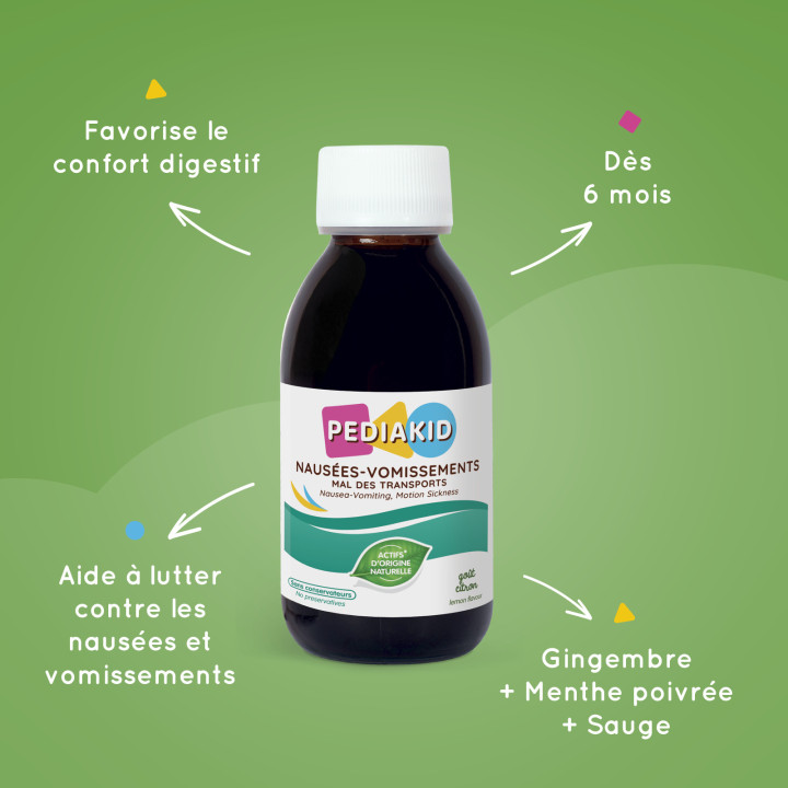 PEDIAKID® Nausées-Vomissements Mal des transports - Reduces nausea