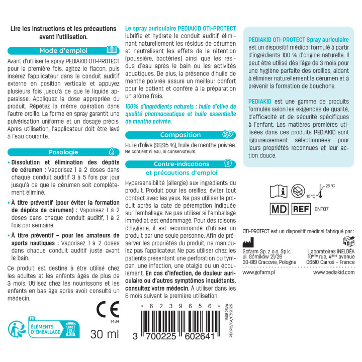 PEDIAKID® OTI-PROTECT - Ear cleaning product