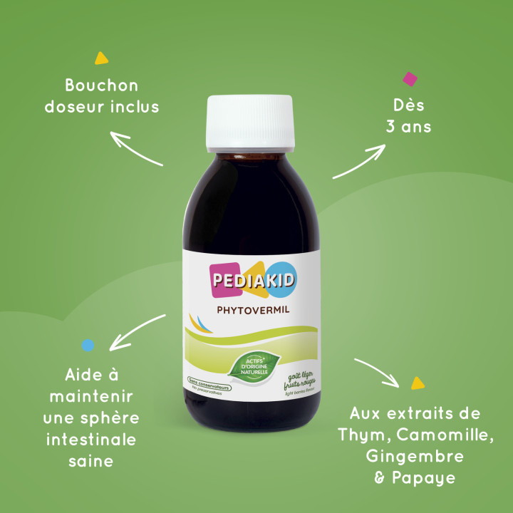 PEDIAKID® Phytovermil - Helps keep a healthy intestinal environment