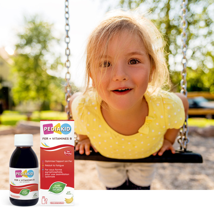 PEDIAKID® FER + VITAMINES B - Optimise les apports en fer - 125ml