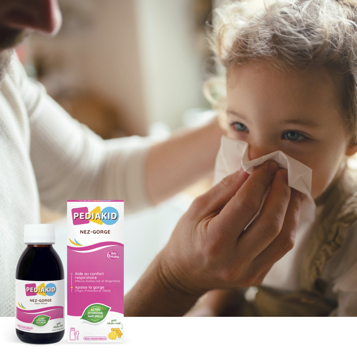 PEDIAKID® NEZ-GORGE - Dégage les voies respiratoires - 125 ou 250ml