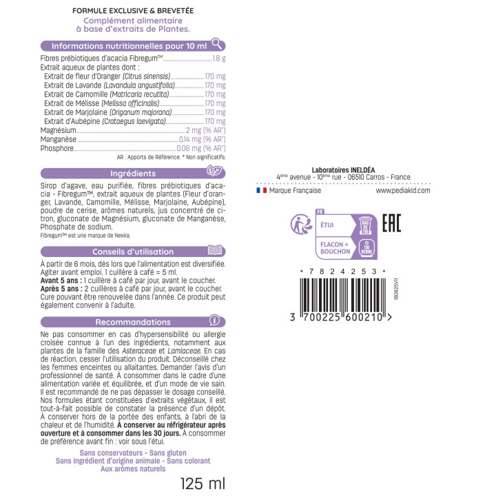 PEDIAKID® SOMMEIL - Favorise l'endormissement