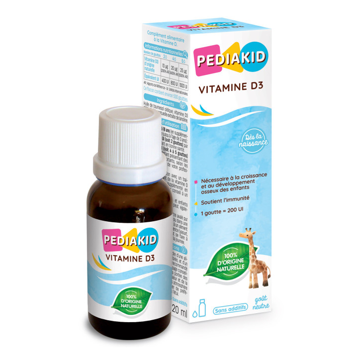 PEDIAKID® Vitamine D3 - Optimise les apports en vitamine D - 20ml