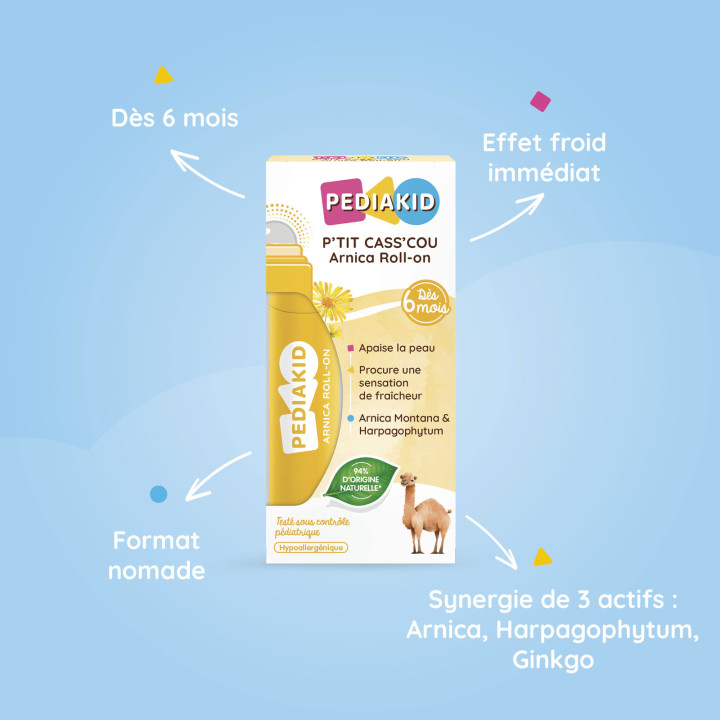 PEDIAKID P’TIT CASS’COU – Roll-on apaisant dès 6 mois